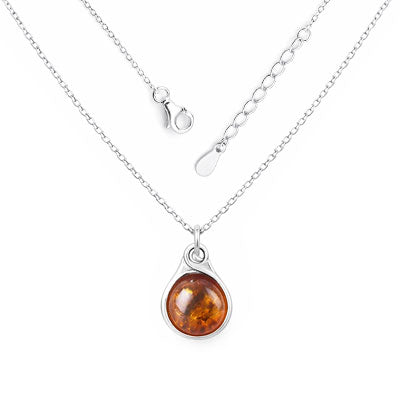 Gargantilha de Prata com Âmbar - 67196