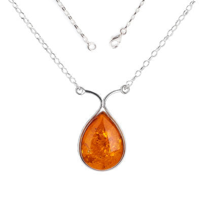 Gargantilha de Prata com Âmbar - 67205
