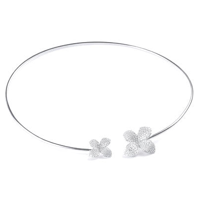 Gargantilha Aro de Prata Flor - 67233