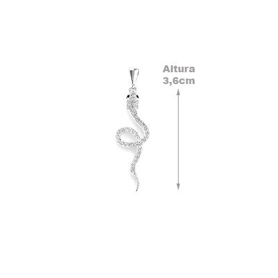 Pingente de Prata Serpente/Cobra - 67242