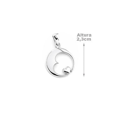 Pingente de Prata Coração  - 67244