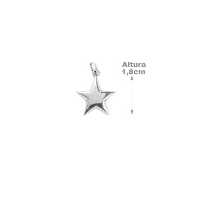 Pingente de Prata Estrela - 67246