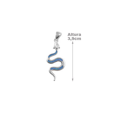 Pingente de Prata com Serpente/Cobra - 67271