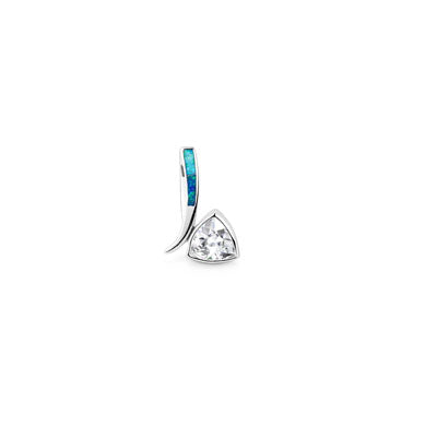 Pingente de Prata com Pedras - 67280