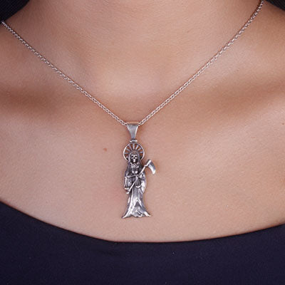 Pingente de Prata Anjo da Morte - 67291