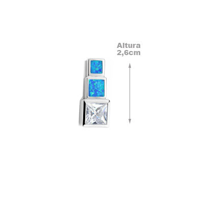 Pingente de Prata com Pedras - 67296