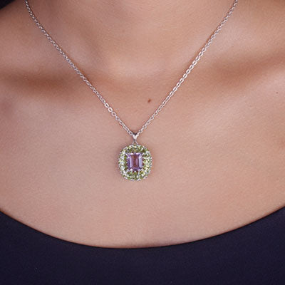 Pingente de Prata com Pedras - 67299