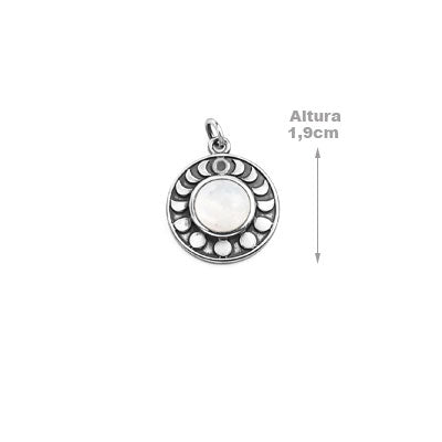 Pingente de Prata com Pedra da Lua  - 67308