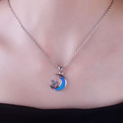 Pingente de Prata Lua - 67329