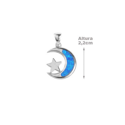 Pingente de Prata Lua - 67329