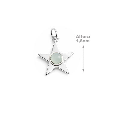 Pingente de Prata Estrela - 67336