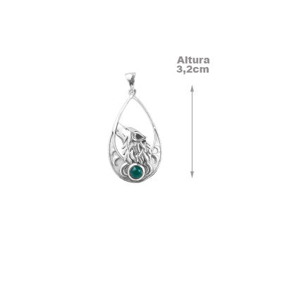 Pingente de Prata Lobo - 67358