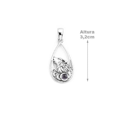 Pingente de Prata com Ametista - 67359