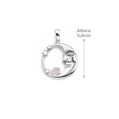 Pingente de Prata Lua - 67365