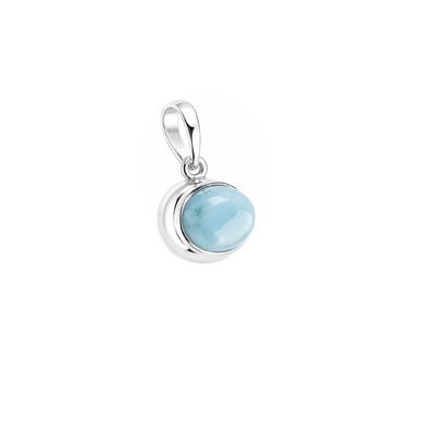 Pingente de Prata com Larimar - 67410