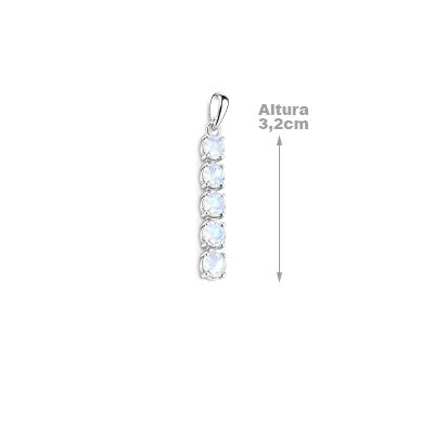 Pingente de Prata com Pedra da Lua - 67434