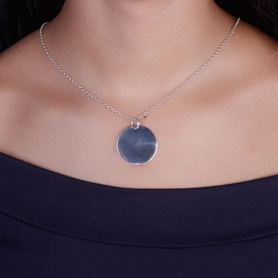 Pingente de Prata Placa - 67456