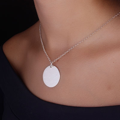 Pingente de Prata Placa - 67456