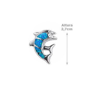 Pingente de Prata Golfinhos - 67465