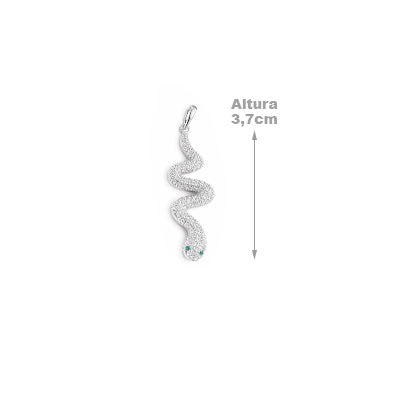 Pingente de Prata Serpente/Cobra - 67468
