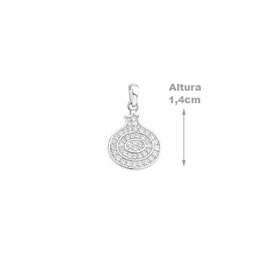 Pingente de Prata com Zircônia - 67475