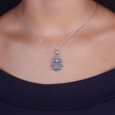 Pingente de Prata Buda - 67480