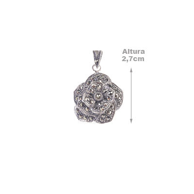 Pingente de Prata Flor - 67482