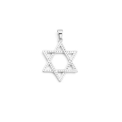 Pingente de Prata Estrela de Davi - 67486