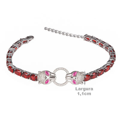 Pulseira de Prata Pantera - 67494