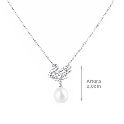 Gargantilha de Prata Cisne - 67501