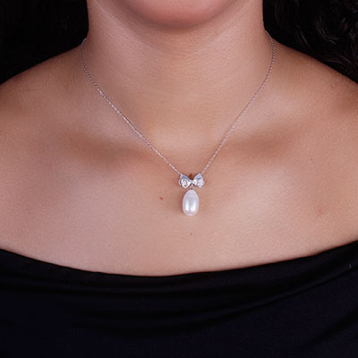 Gargantilha de Prata Laço - 67502