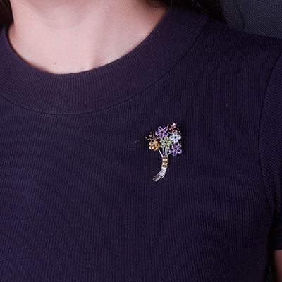 Pingente de Prata Flores - 67503