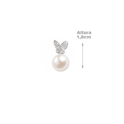 Pingente de Prata com Pérola - 67506