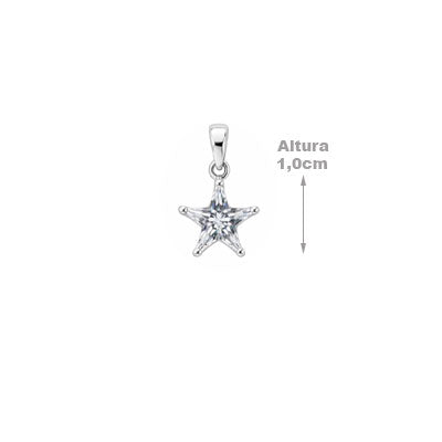 Pingente de Prata Estrela - 67519