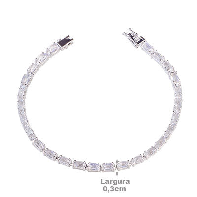 Pulseira de Prata com Pedra da Lua - 67523