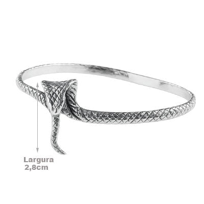 Bracelete de Prata Serpente/Cobra - 67532