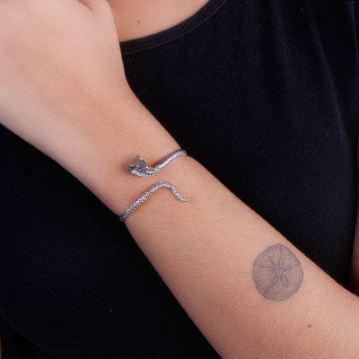 Bracelete de Prata Serpente/Cobra - 67532