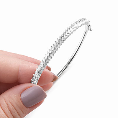 Bracelete de Prata com Zircônias - 67535