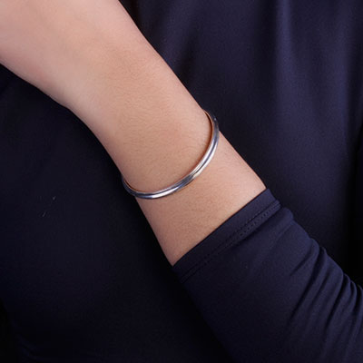 Bracelete de Prata Liso - 67536