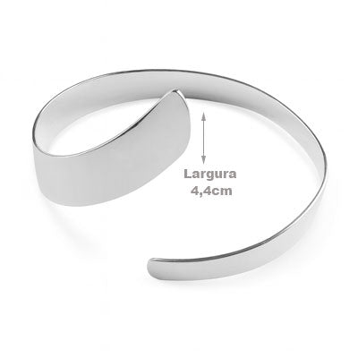 Bracelete de Prata Liso - 67537