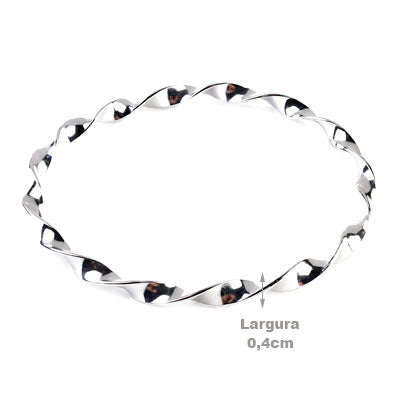 Bracelete de Prata Liso - 67539