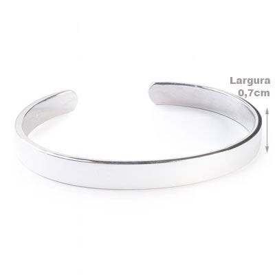 Bracelete de Prata Liso - 67543