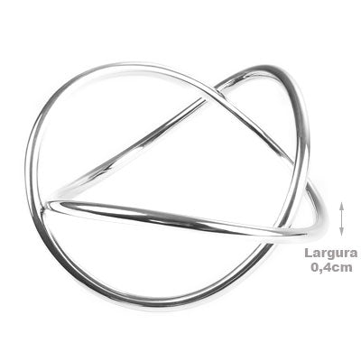 Bracelete de Prata Liso - 67546