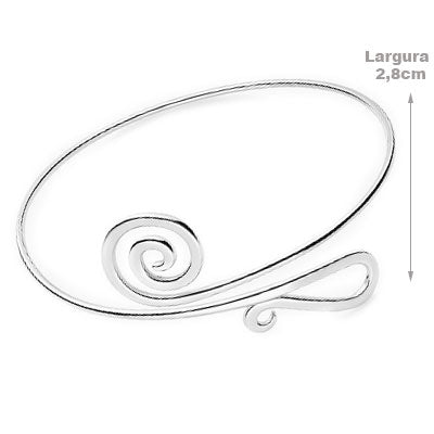 Bracelete de Prata Liso - 67552