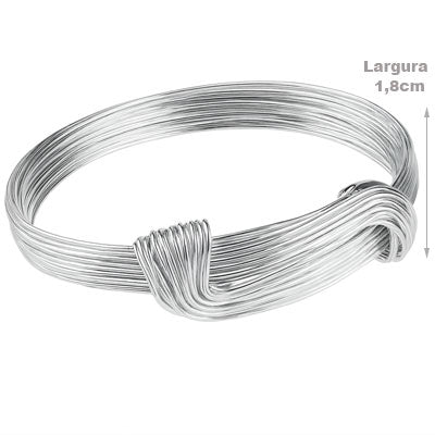 Bracelete de Prata Liso - 67556
