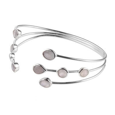 Bracelete de Prata com Pedra da Lua - 67559