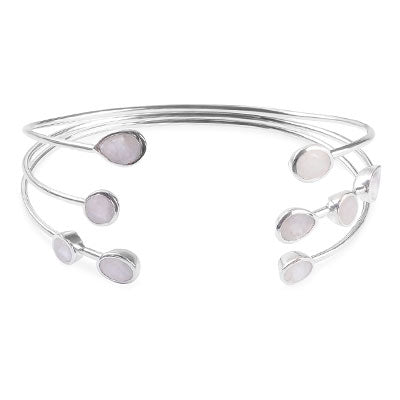 Bracelete de Prata com Pedra da Lua - 67559
