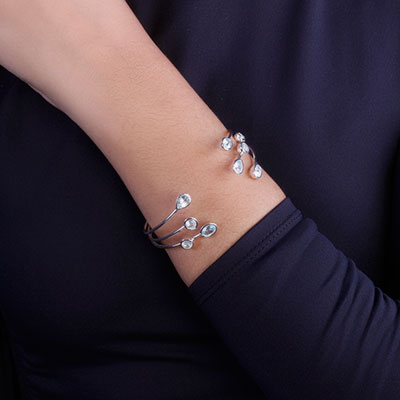 Bracelete de Prata com Topázio - 67560