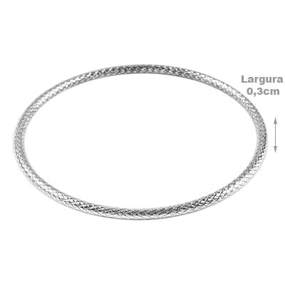 Bracelete de Prata Trabalhado - 67620