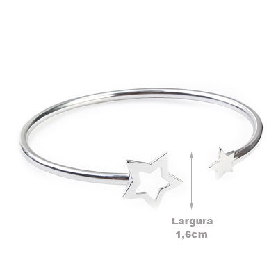 Bracelete de Prata Estrela - 67621